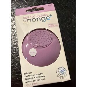 Real Techniques Miracle Skincare Sponge Vegan Collagen Silicone Massager 4223